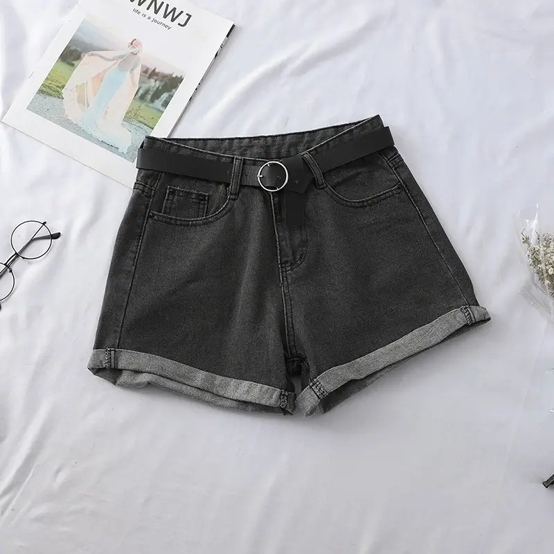 High Waist Denim Shorts Women 2022 Spring - Image 9