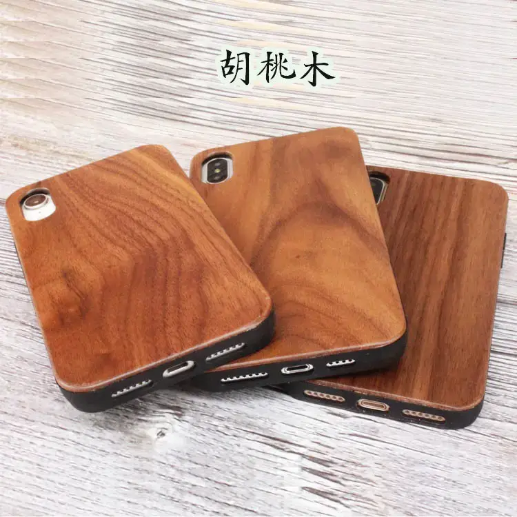 Wooden iPhone Xsmax Protective Case with Bamboo Adhesive Back - Image 2