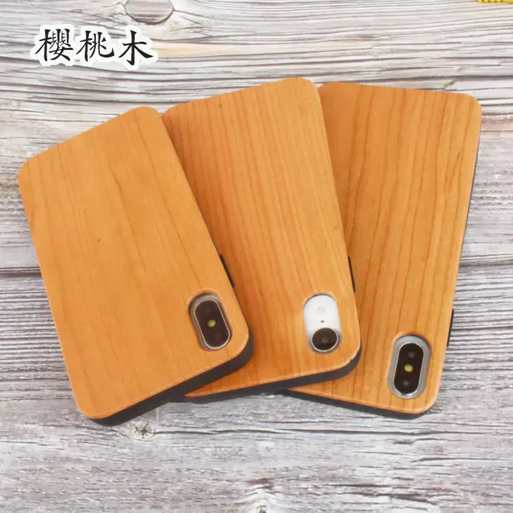 Wooden iPhone Xsmax Protective Case with Bamboo Adhesive Back - Image 3