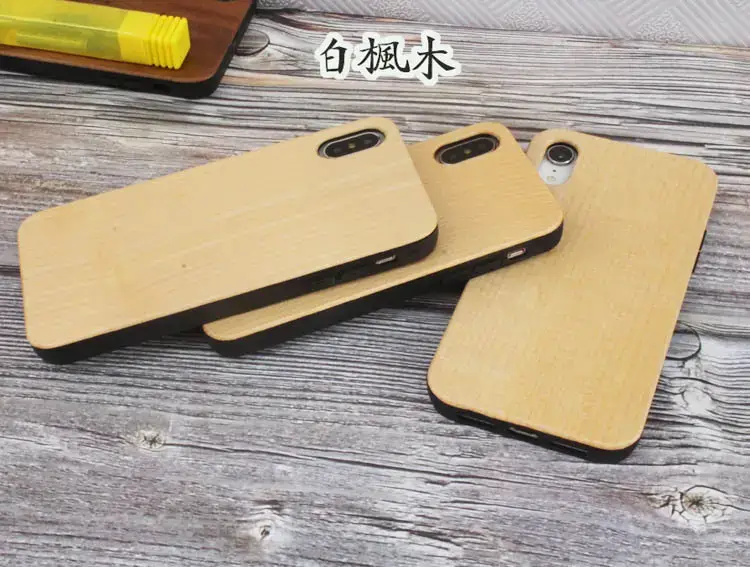 Wooden iPhone Xsmax Protective Case with Bamboo Adhesive Back - Image 4