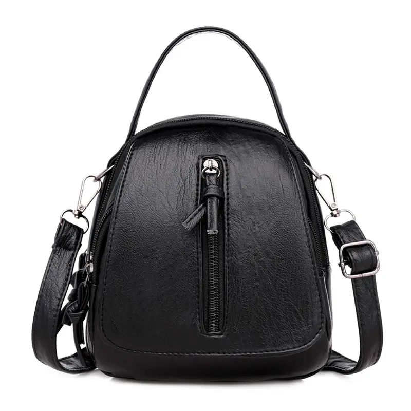 Women's Brown Leather Crossbody Bag with Tassel - Image 7
