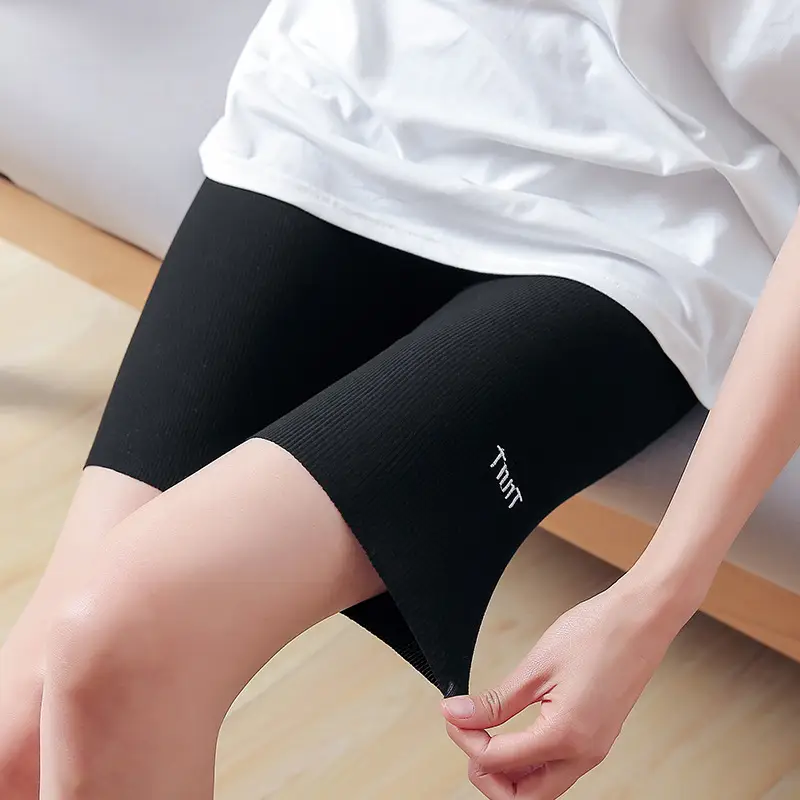 Women's Embroidered Five-Piece Leggings Large Size High Waist - Image 15