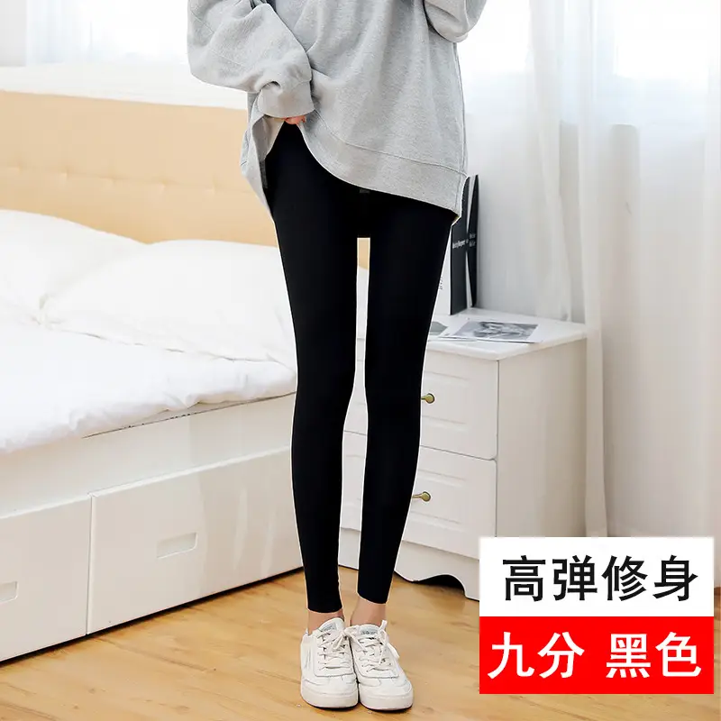 Women's Embroidered Five-Piece Leggings Large Size High Waist - Image 10