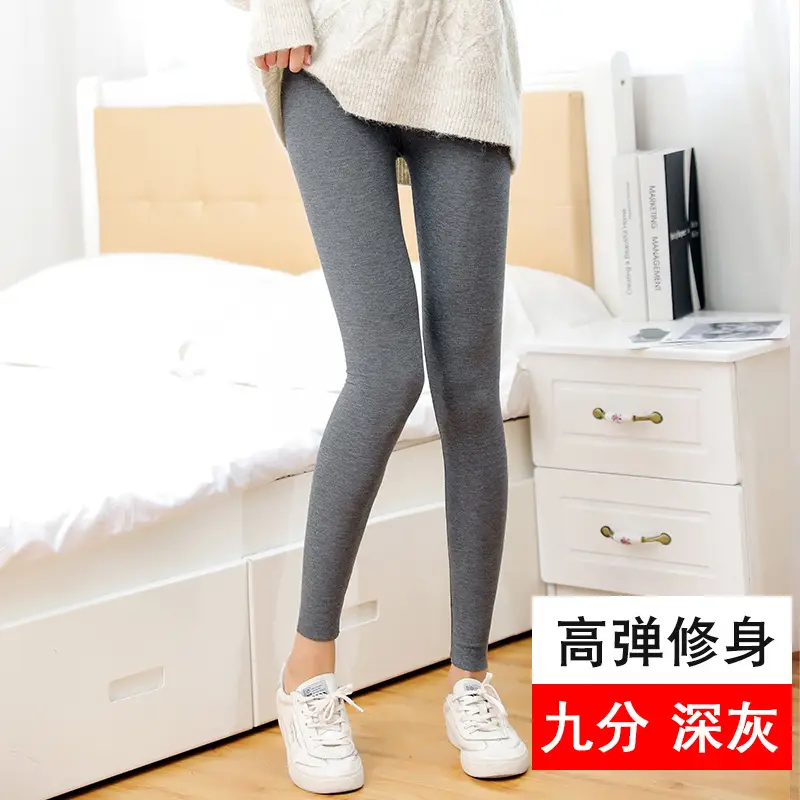 Women's Embroidered Five-Piece Leggings Large Size High Waist - Image 11