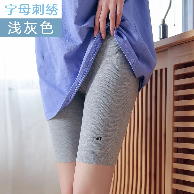 Women's Embroidered Five-Piece Leggings Large Size High Waist - Image 3