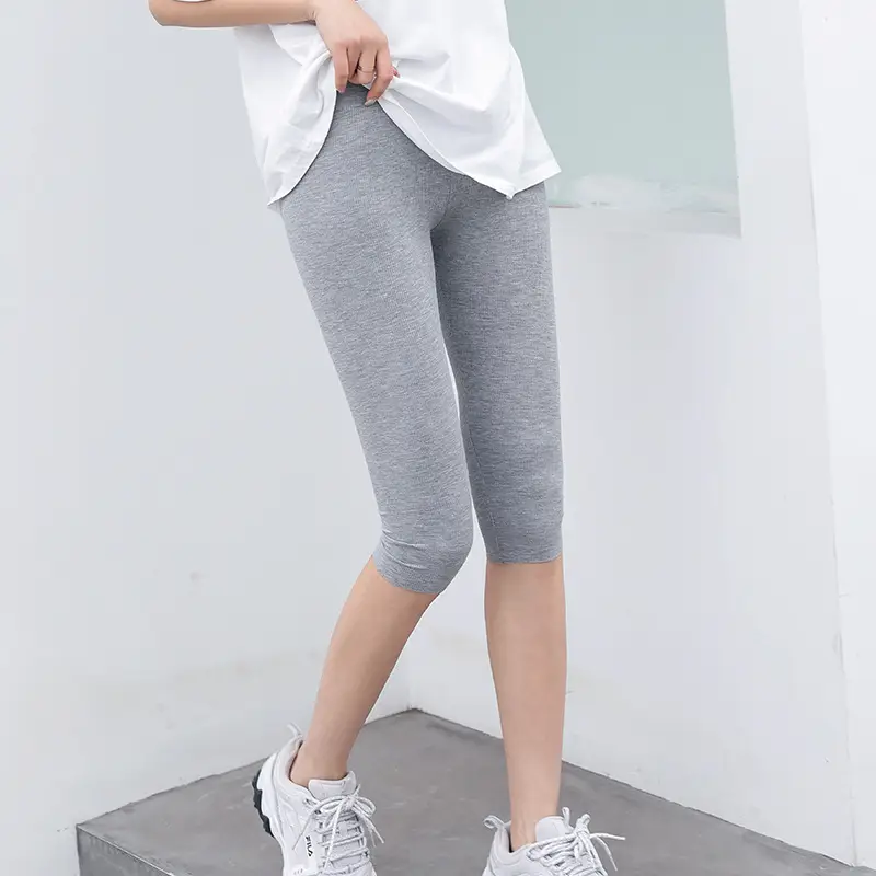 Women's Embroidered Five-Piece Leggings Large Size High Waist - Image 9
