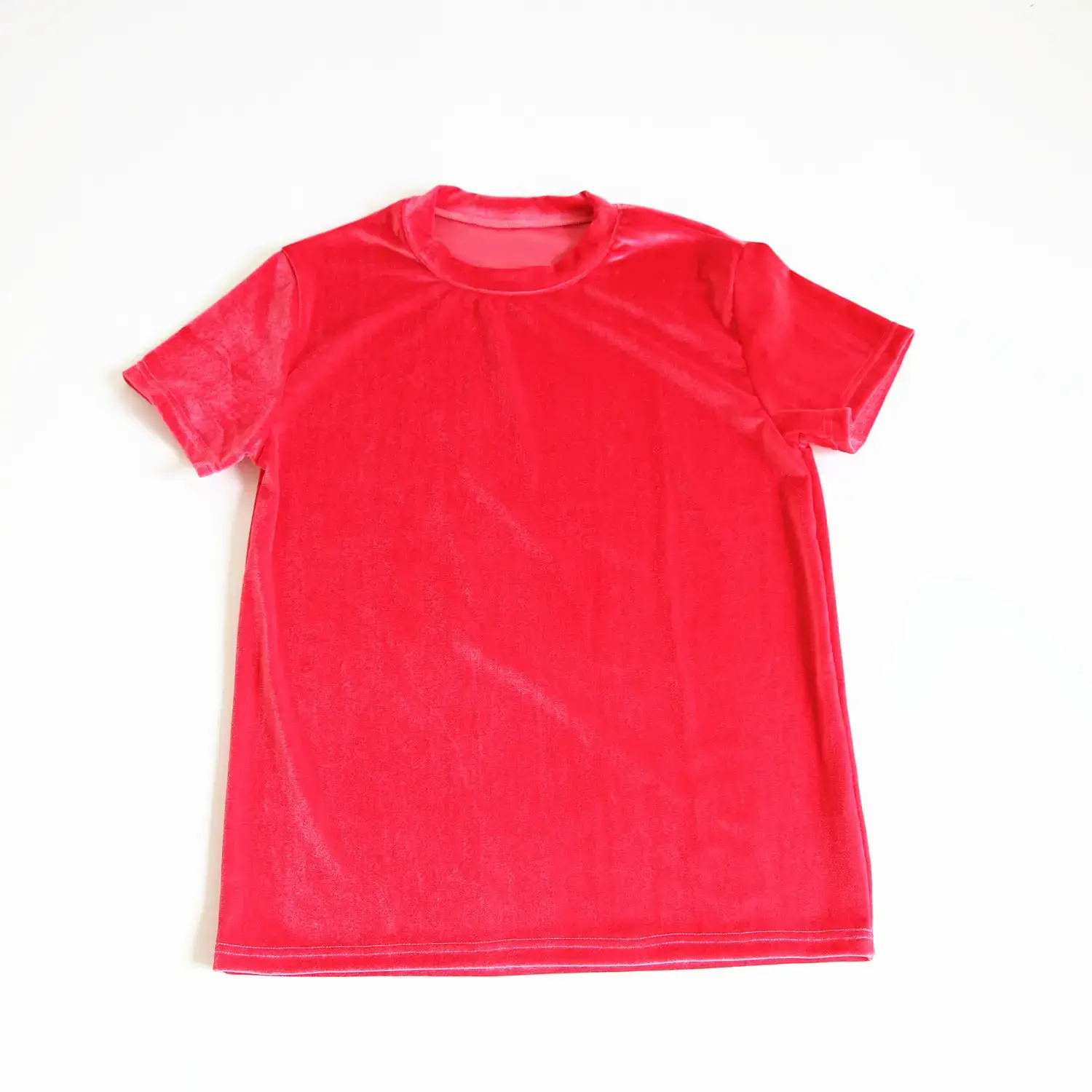 Blue Velvet Crewneck T-Shirt for Men Women Europe America Cross Border - Image 11