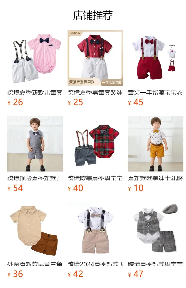 Baby Printed Short Sleeve Shirt with Bow Tie Suit — feature 1