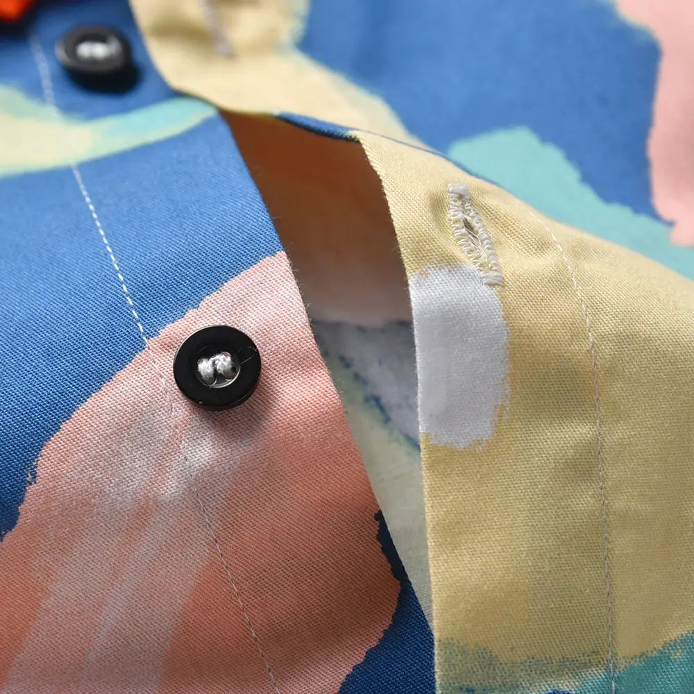 Baby Printed Short Sleeve Shirt with Bow Tie Suit — feature 8