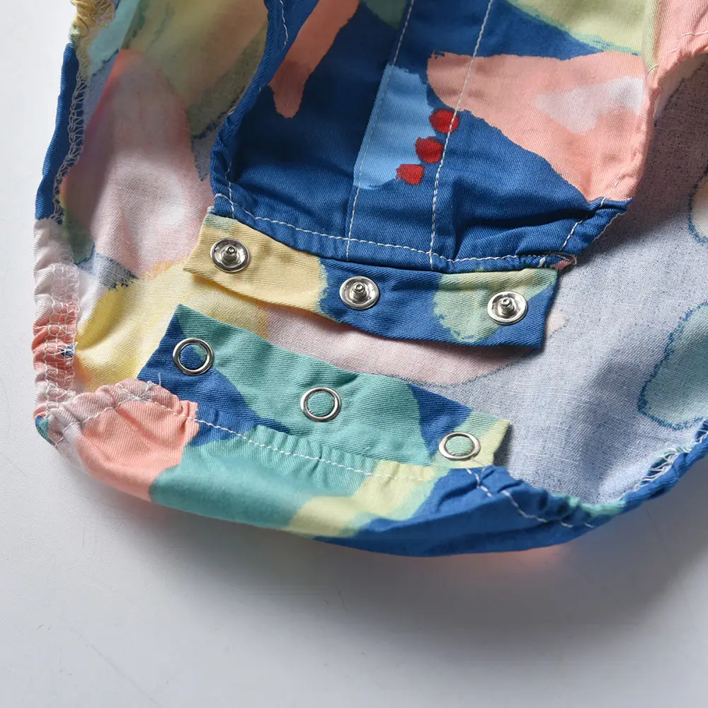 Baby Printed Short Sleeve Shirt with Bow Tie Suit — feature 9