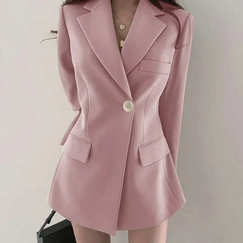 Women's Blazer Spring 2026 New Style Ins White Student Black Cardigan Loose Korean Style Autumn Spring Trendy - Image 7