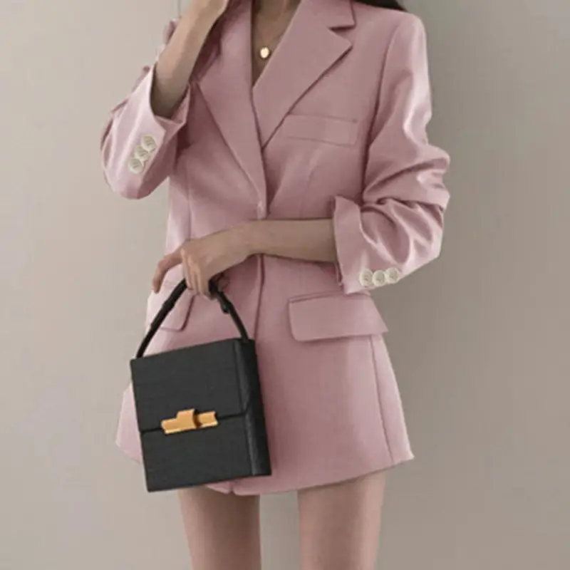 Women's Blazer Spring 2026 New Style Ins White Student Black Cardigan Loose Korean Style Autumn Spring Trendy - Image 8