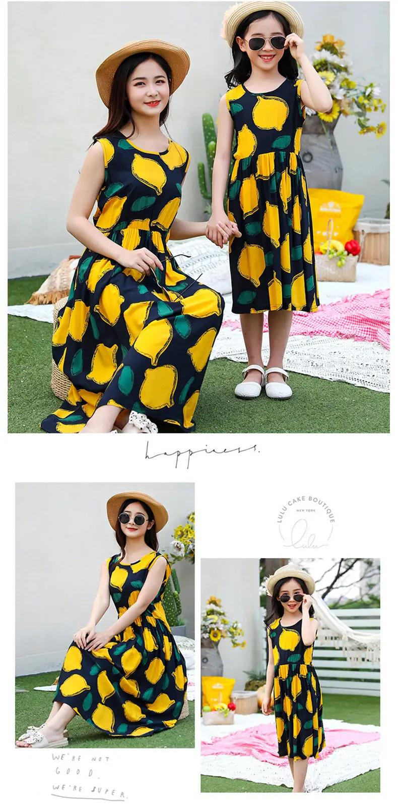 2025 Summer Printed Beach Dress for Mother & Daughter Cool Breathable — feature 17