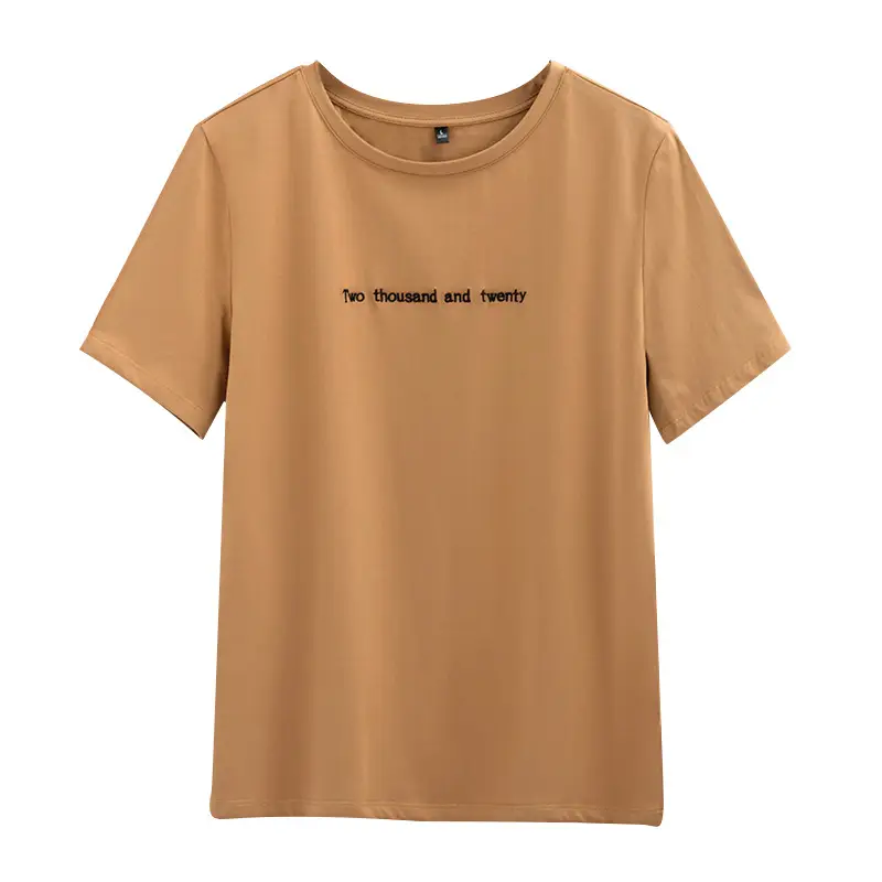 2022 Summer Embroidered Black T-Shirt Short Sleeve Loose Fit - Image 10