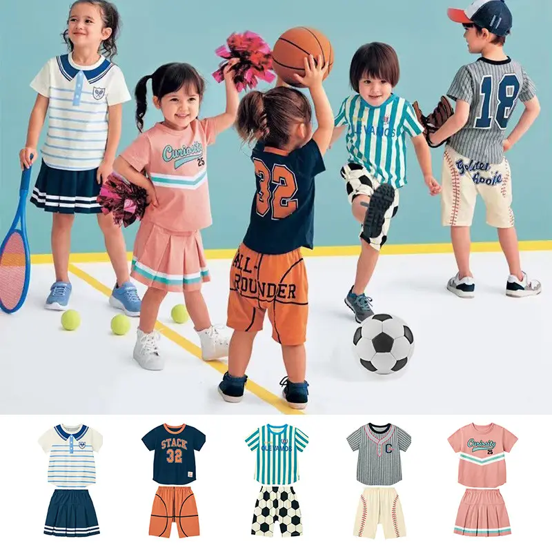 Boys & Girls Cotton Baseball Caddie Suit 90-130 Yards - Image 6