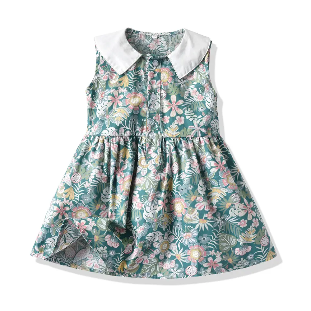 Summer Women's Sleeveless Floral Dress 2025 Korean Style Kids - Image 9