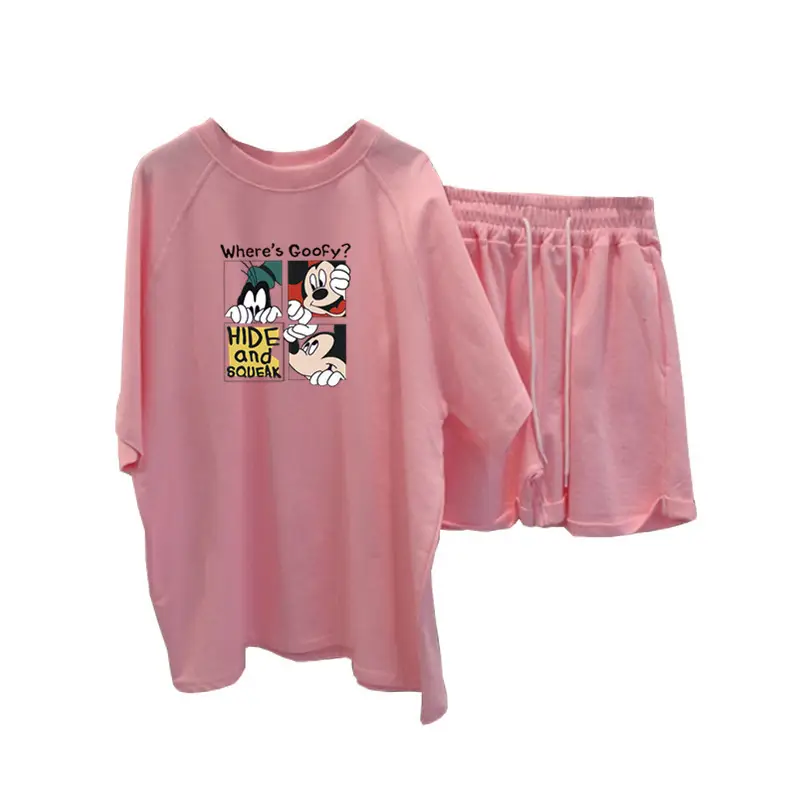 Women's 2022 Summer Korean Style Loose Casual Shorts Set - Image 9