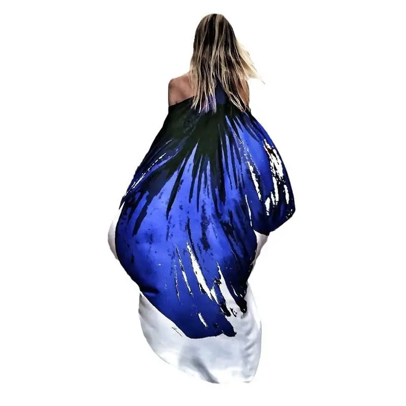 2025 Black Floral Slanted Shoulder Dress — feature 39