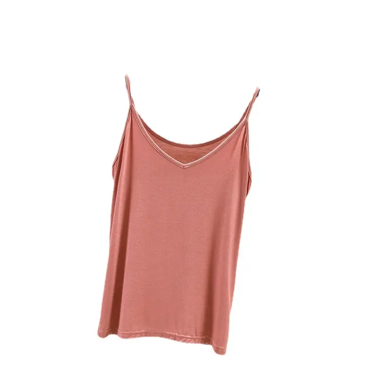 V-Neck Cotton Halter Top Plus Size Vest 2021
