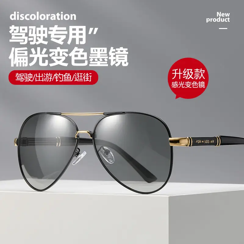 Men Polarized Sunglasses Black with Case