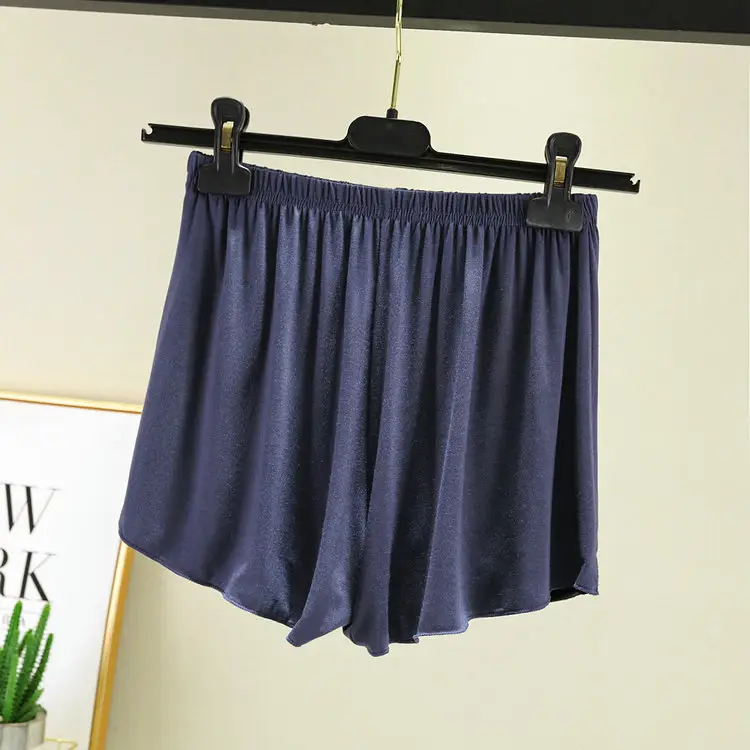 White Loose Summer Shorts Women's Home Modal - Image 12