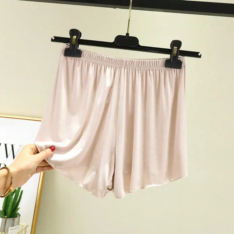 White Loose Summer Shorts Women's Home Modal - Image 13