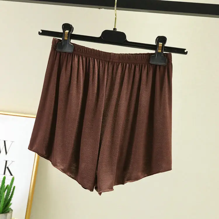 White Loose Summer Shorts Women's Home Modal - Image 14