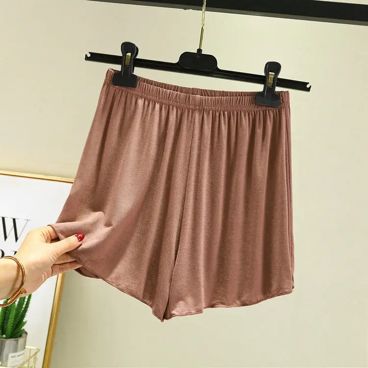 White Loose Summer Shorts Women's Home Modal - Image 2