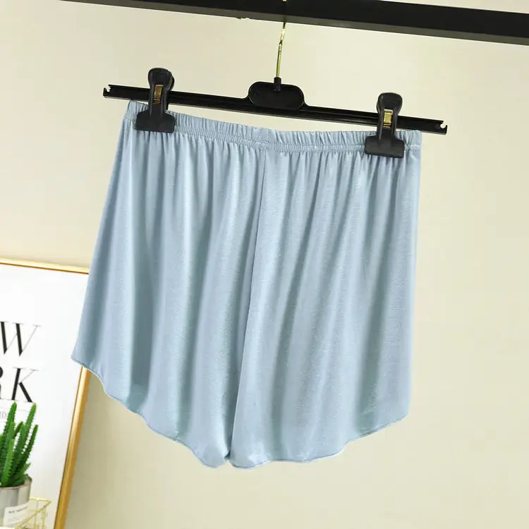 White Loose Summer Shorts Women's Home Modal - Image 5