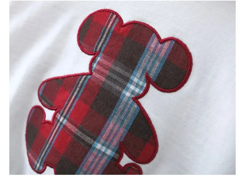 Girls Bear Plaid Hoodie & Skirt Set Spring Autumn — feature 13