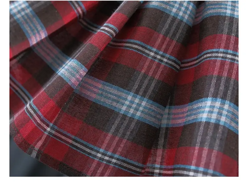 Girls Bear Plaid Hoodie & Skirt Set Spring Autumn — feature 22