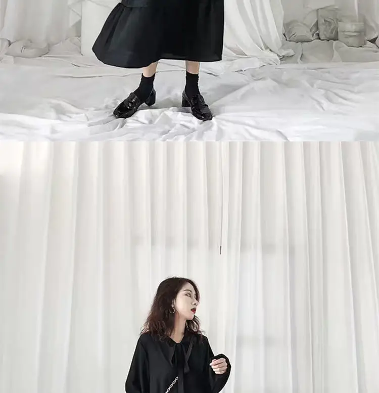 Black French Style Chiffon Dress Women 2023 Spring — feature 15