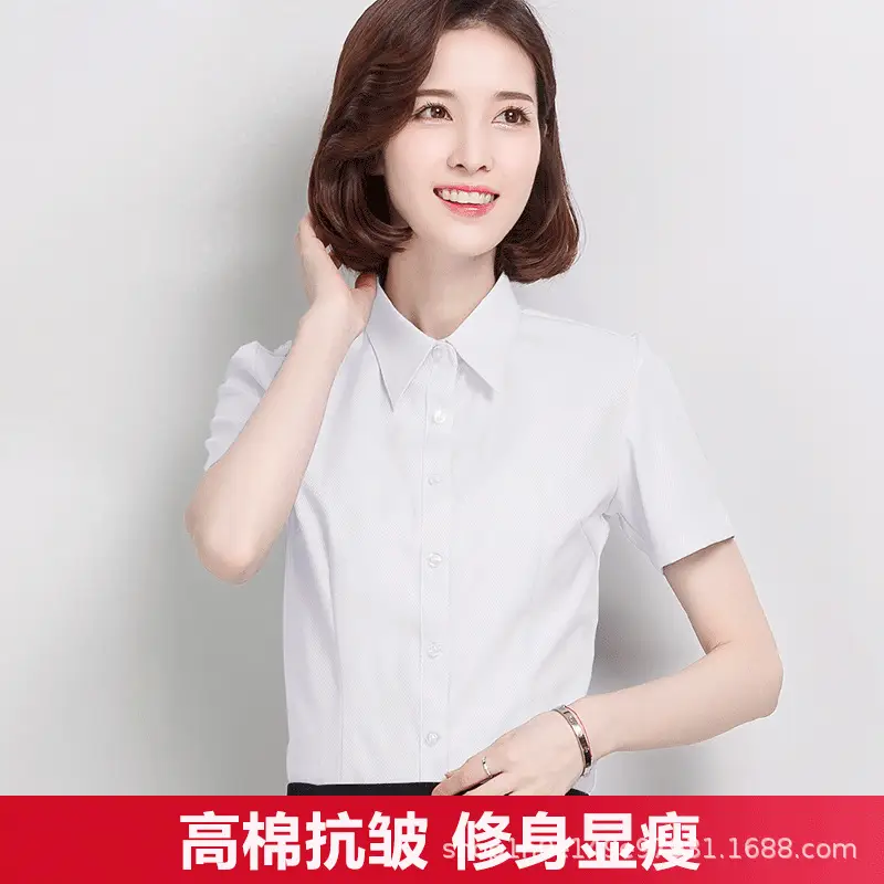 Women's Black Button-Down Shirt Long Sleeve Loose Fit - Image 24