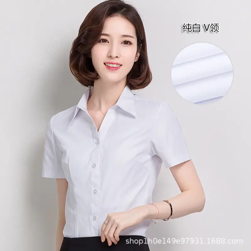 Women's Black Button-Down Shirt Long Sleeve Loose Fit - Image 14