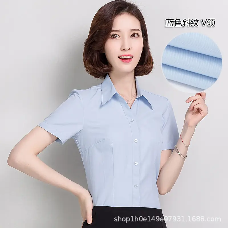 Women's Black Button-Down Shirt Long Sleeve Loose Fit - Image 17