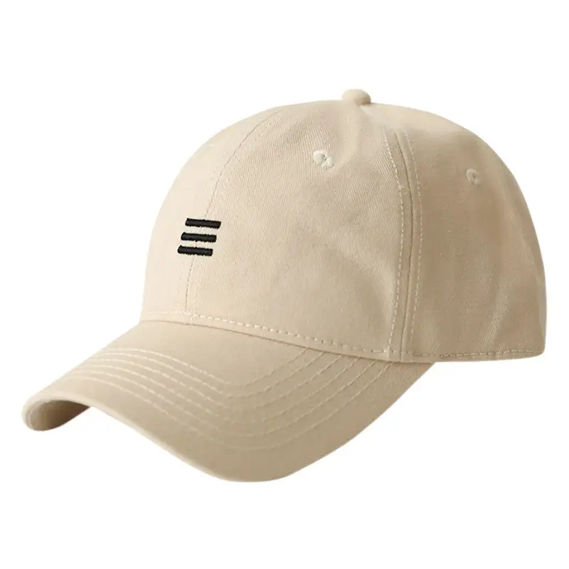 Beige Stubble Cap for Boys Girls Korean Style