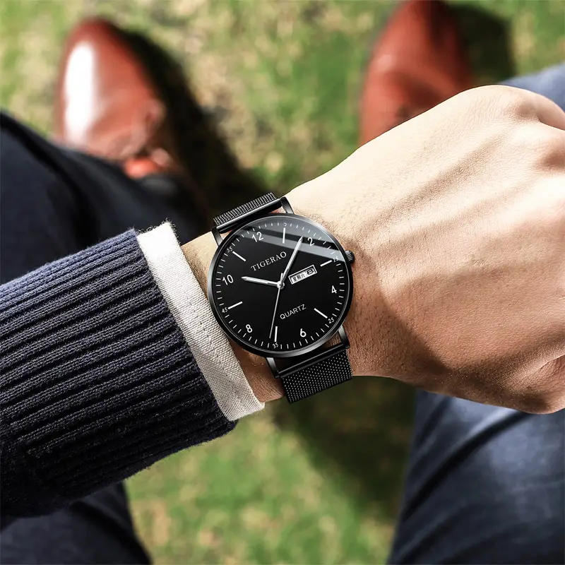 Swiss Genuine Watch Men's Waterproof Dual Calendar Trendy Starry Sky Non-Mechanical Watch Quartz Watch New Wholesale - Image 22