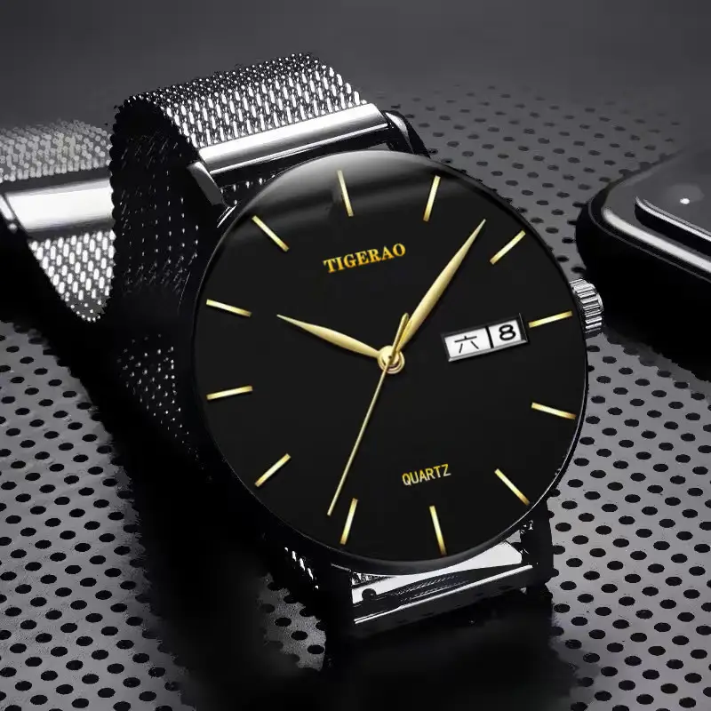 Swiss Genuine Watch Men's Waterproof Dual Calendar Trendy Starry Sky Non-Mechanical Watch Quartz Watch New Wholesale - Image 13