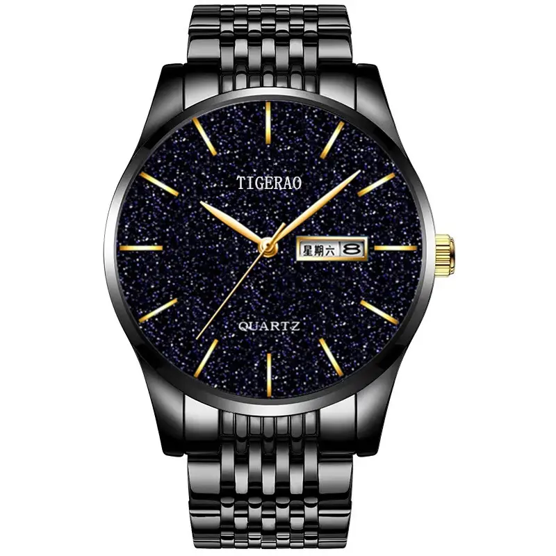 Swiss Genuine Watch Men's Waterproof Dual Calendar Trendy Starry Sky Non-Mechanical Watch Quartz Watch New Wholesale - Image 19