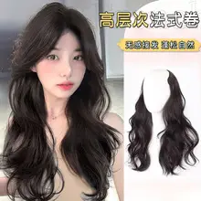 Long Hair Wig All-in-One Women's Black Cap — feature 23