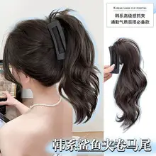 Long Hair Wig All-in-One Women's Black Cap — feature 25
