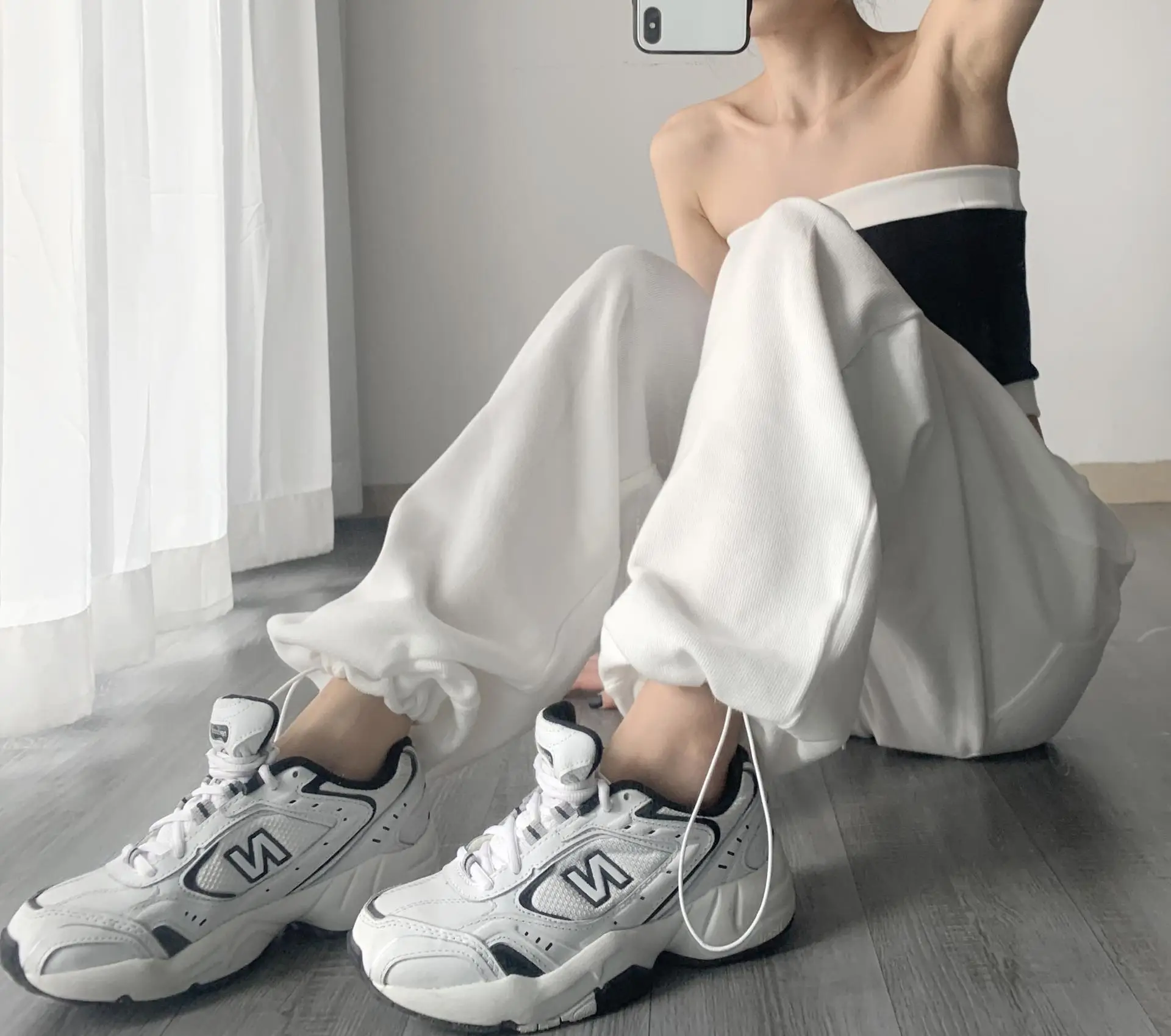 Women's Grey Jogger Pants Loose Fit Casual Sweatpants — feature 10