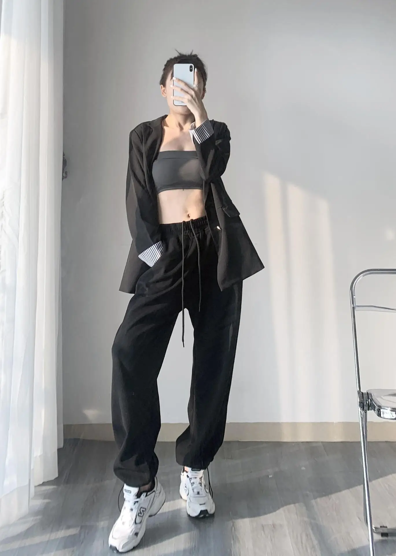 Women's Grey Jogger Pants Loose Fit Casual Sweatpants — feature 12
