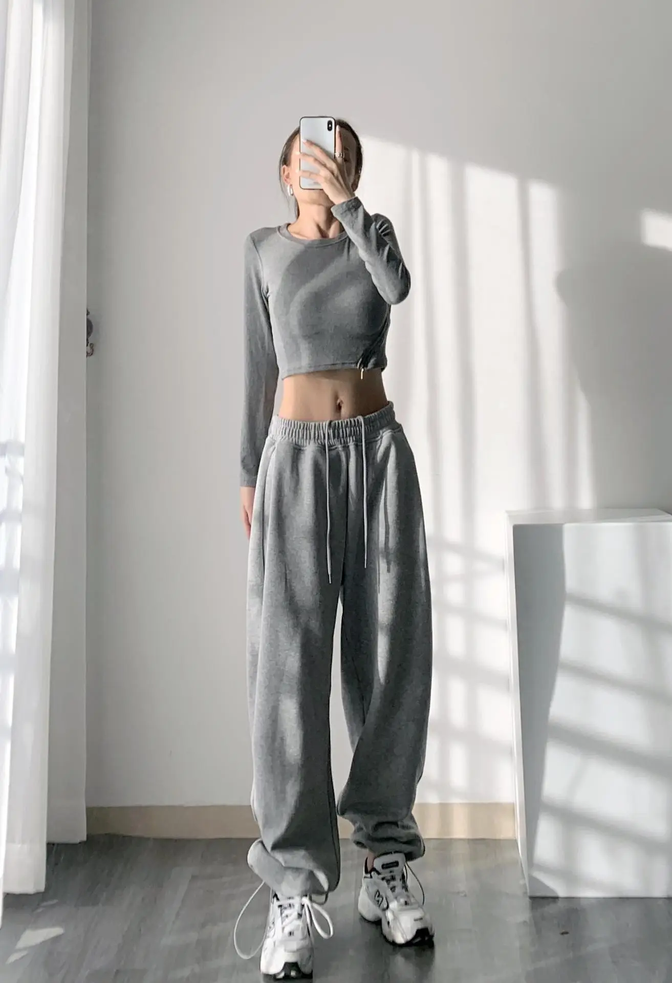 Women's Grey Jogger Pants Loose Fit Casual Sweatpants — feature 18