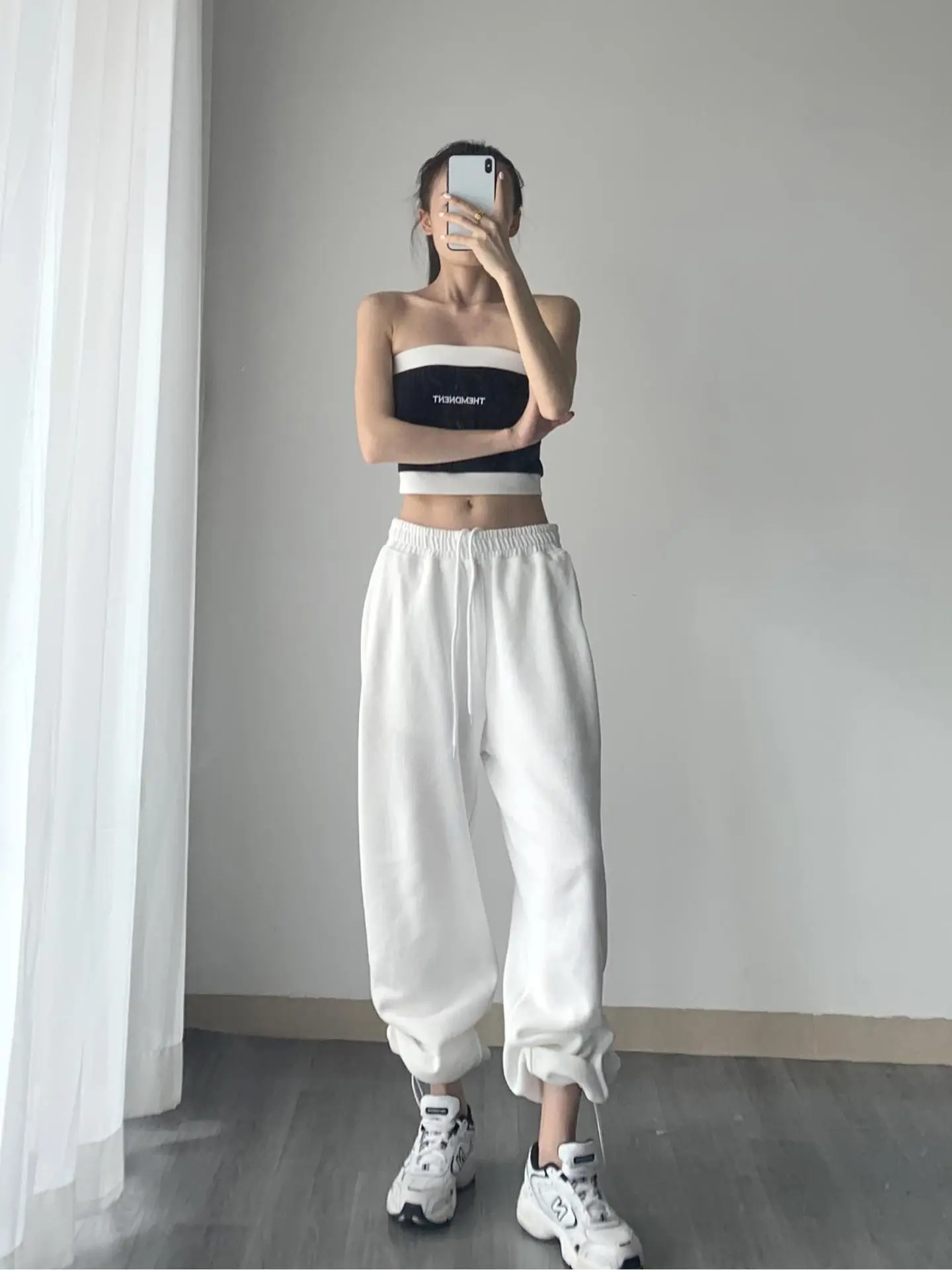 Women's Grey Jogger Pants Loose Fit Casual Sweatpants — feature 5