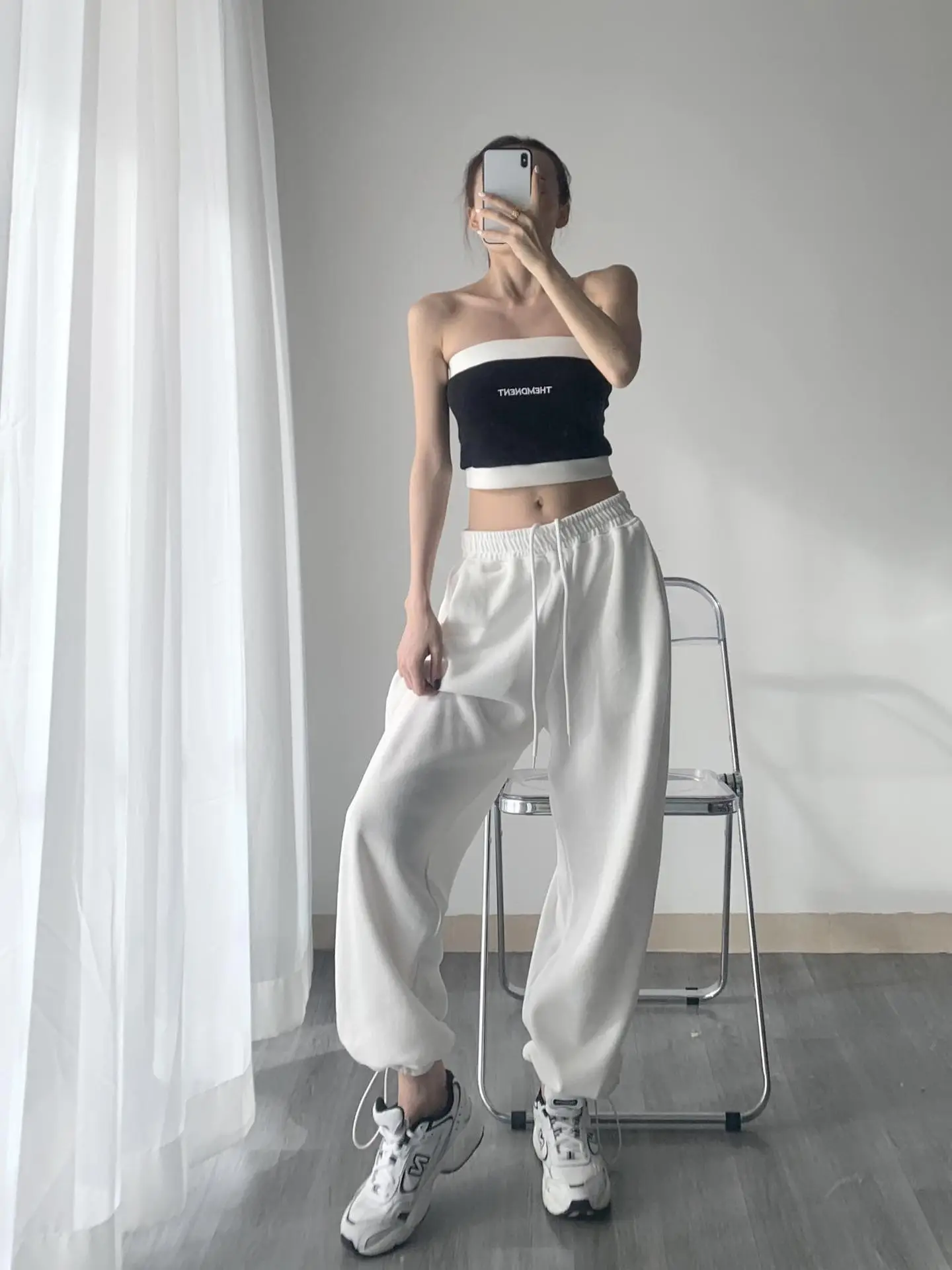 Women's Grey Jogger Pants Loose Fit Casual Sweatpants — feature 6