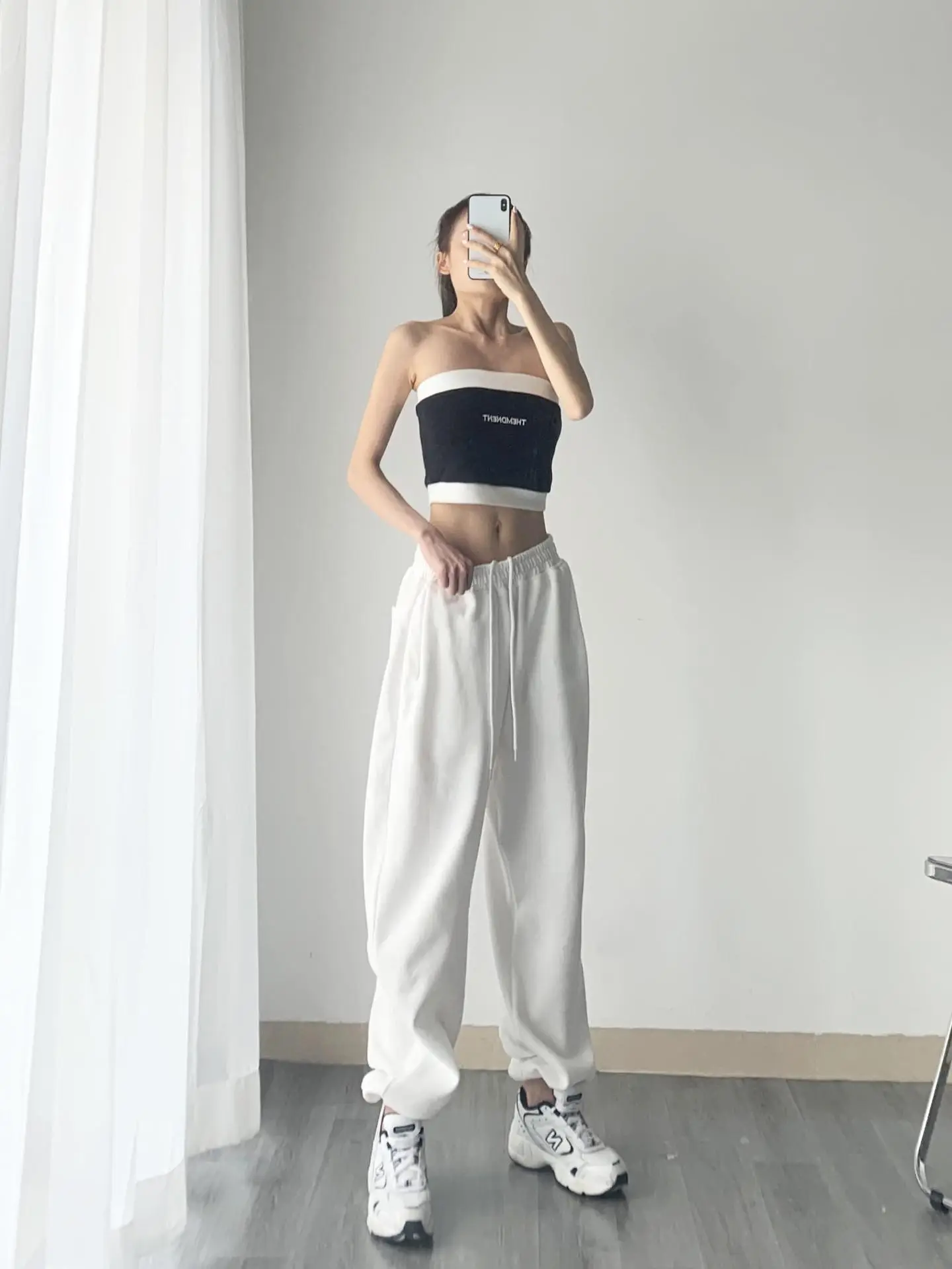 Women's Grey Jogger Pants Loose Fit Casual Sweatpants — feature 8