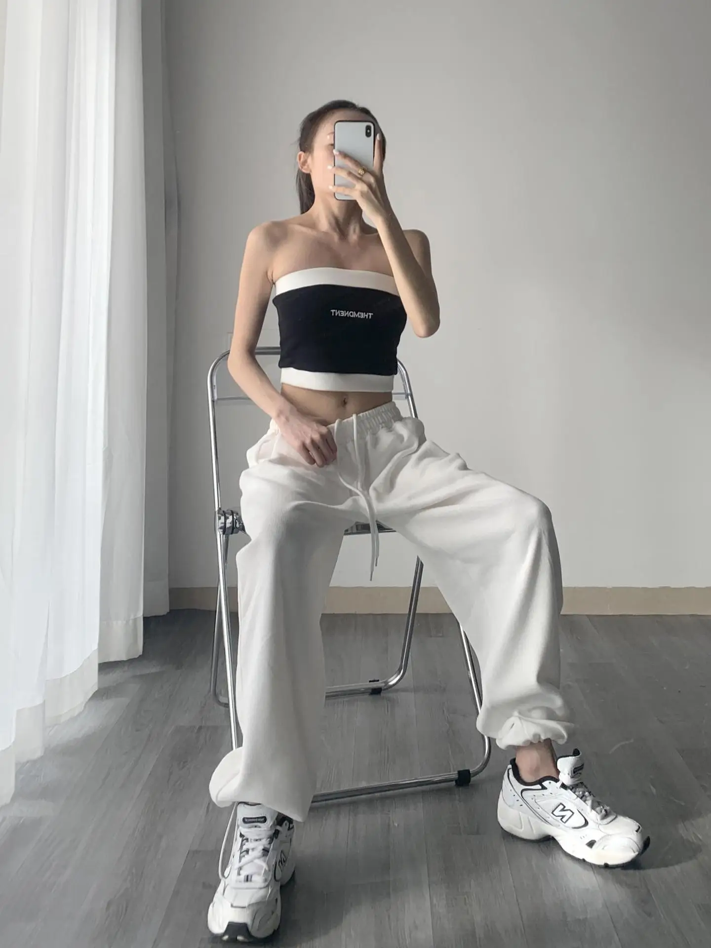 Women's Grey Jogger Pants Loose Fit Casual Sweatpants — feature 9