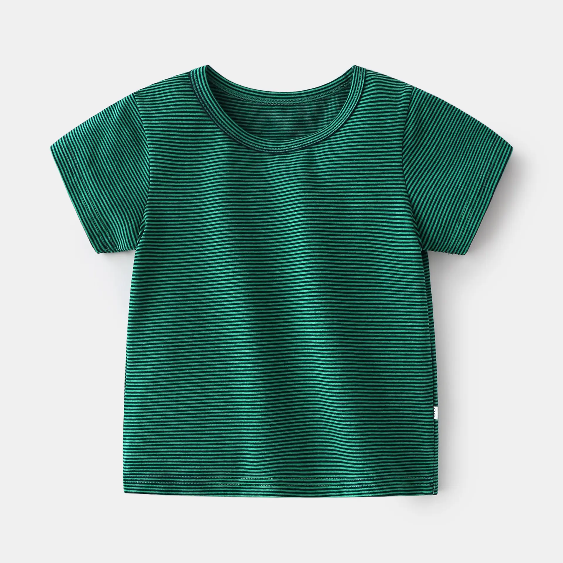 2023 Boys Striped T-Shirt Short Sleeve Round Neck - Image 5