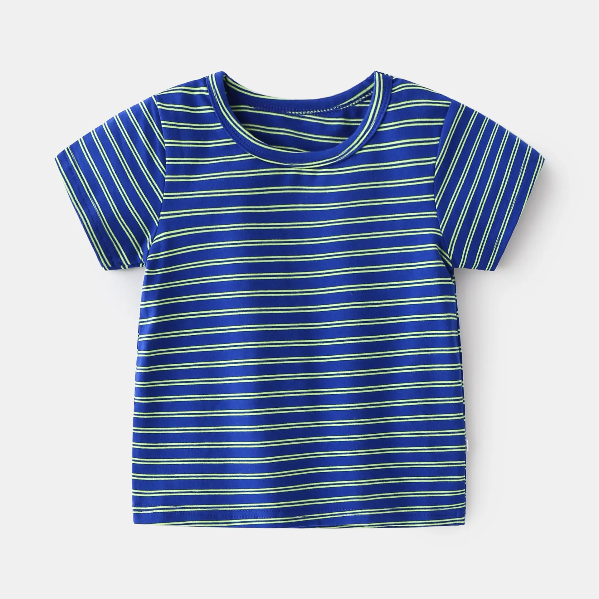2023 Boys Striped T-Shirt Short Sleeve Round Neck - Image 6